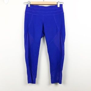 Athleta Mesh Sonar Crop in Brilliant blue Women's